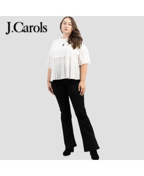 Women's Jersey Contrast Crepe Viscose Shirt