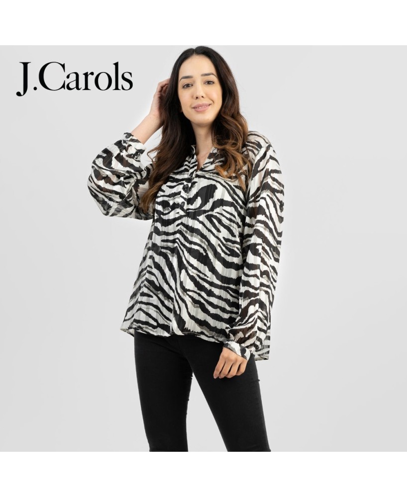 Women's Zebra Print Shirt - Stylish and Trendy Fashion