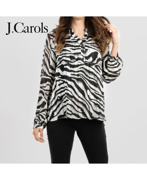 Women's Zebra Print Shirt - Stylish and Trendy Fashion