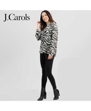 Women's Zebra Print Shirt - Stylish and Trendy Fashion