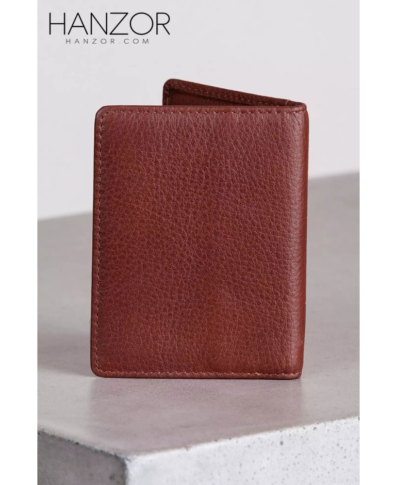 Premium Men’s Double ID Leather Card Case Wallet