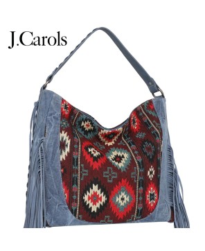 Aztec Tapestry Concealed Carry Hobo Bag