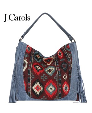 Aztec Tapestry Concealed Carry Hobo Bag