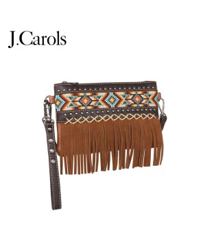 Aztec Fringe Collection Crossbody/Wristlet