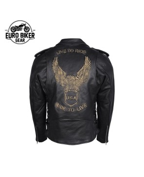 Embossed Leather Jacket