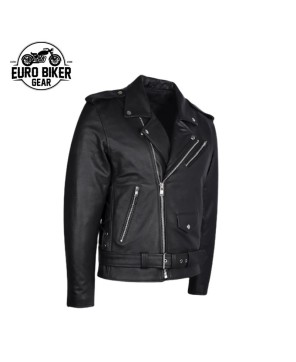 Embossed Leather Jacket