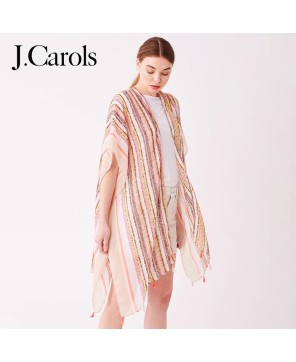 Multi Stripe Kimono Vibrant Style