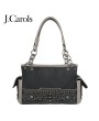 Aztec Design Studs and Rivets Handbag with Concealed Gun Pocket