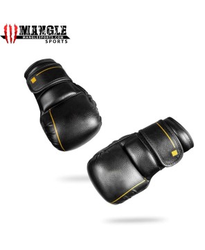Gold Strike Puffy MMA Gloves by Mangle Sports