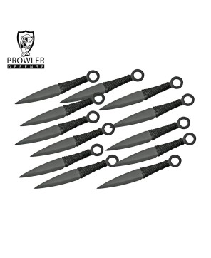 12-Piece Black Kunai Knife Set Ultimate Throwing Practice