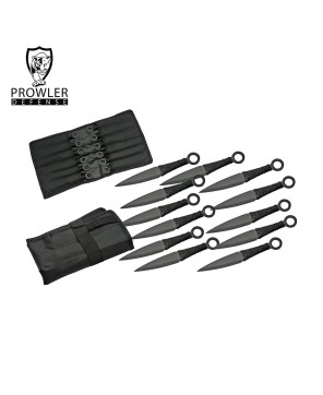 12-Piece Black Kunai Knife Set Ultimate Throwing Practice