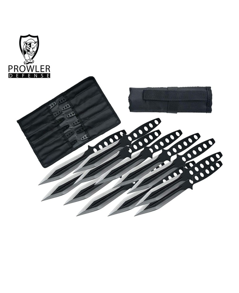 Black Streak Throwing Knife Set (12 Pieces)