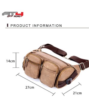 AT4 Leather Men's Travel Waist Chest Bag