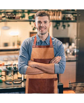 Tawny Brown Suede Apron