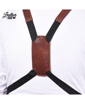 Tawny Brown Suede Apron