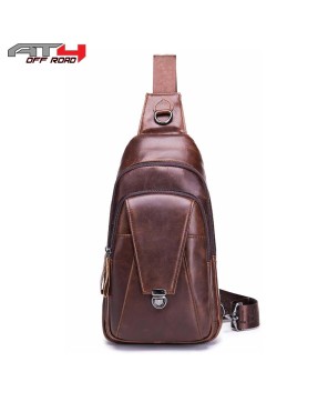 AT4 Genuine Leather Men's Cross Body Shoulder Bag