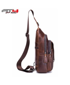 AT4 Genuine Leather Men's Cross Body Shoulder Bag