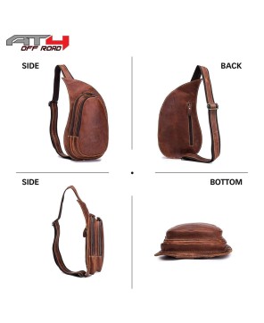 Small Retro Leather Sling Bag