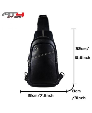 AT4 Men's Leather Crossbody Sling Bag