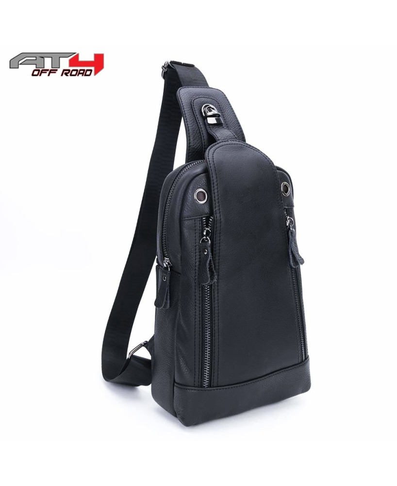 Men's Genuine Leather Sling Bag