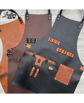 Ultimate Leather Apron for BBQ, Blacksmithing & Culinary Use