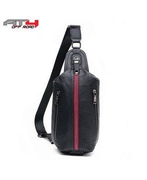 AT4 Stylish Leather Sling Backpack for Men