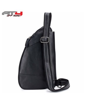 Men's Leather Crossbody Travel Pack