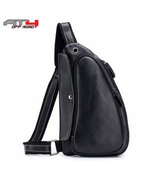 Men's Leather Crossbody Travel Pack