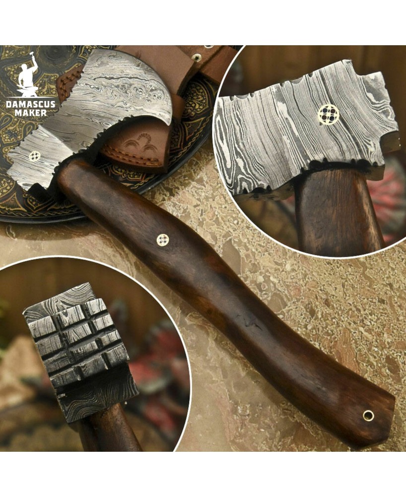 Damascus Steel Axe: Handcrafted Weapon