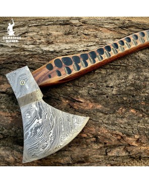 Damascus Steel Axe: Handcrafted Weapon