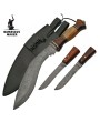 Premium Damascus Kukri Knife Set