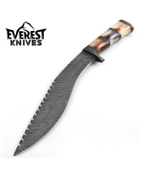 Damascus Steel Kukri Knife