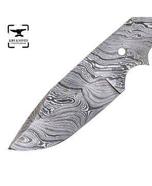 Damascus Skinning Blank Blade