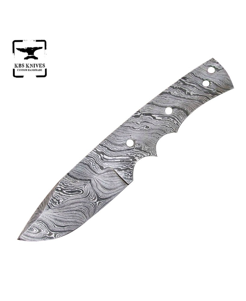 Damascus Skinning Blank Blade