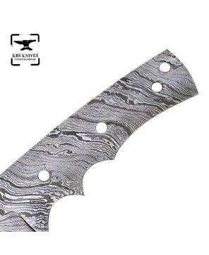 Damascus Skinning Blank Blade