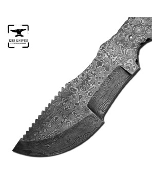 Damascus Tracker Knife Blank