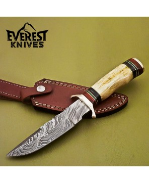 Damascus Steel Hunting Knife