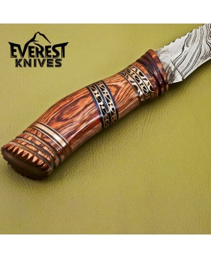 Everest Knives Damascus Hunting Knife