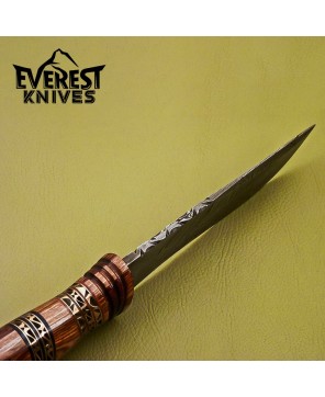 Everest Knives Damascus Hunting Knife