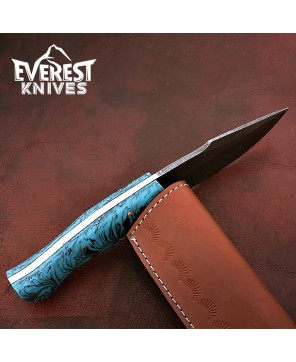 Damascus Steel Hunting Knife