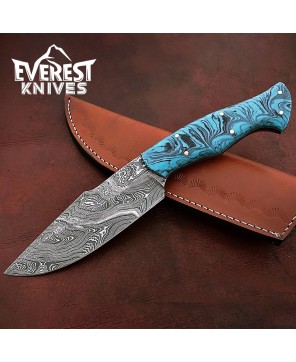 Damascus Steel Hunting Knife