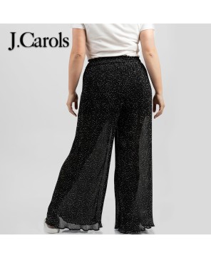 Women's Wide Leg Plisse Trousers