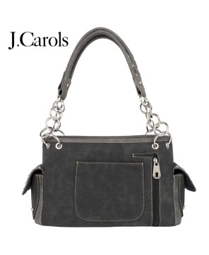 Cut-out Boot Scroll Handbag