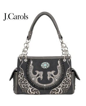 Cut-out Boot Scroll Handbag