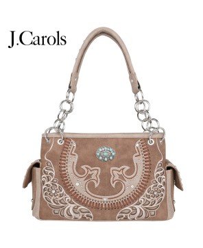 Cut-out Boot Scroll Handbag