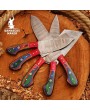 Handmade Damascus Chef Knife Set