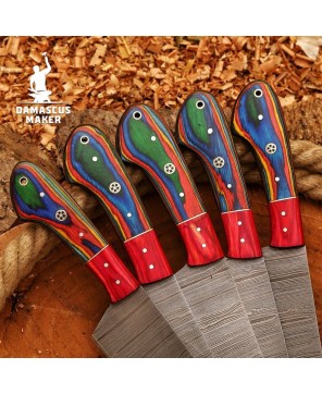 Handmade Damascus Chef Knife Set