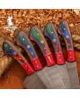 Handmade Damascus Chef Knife Set