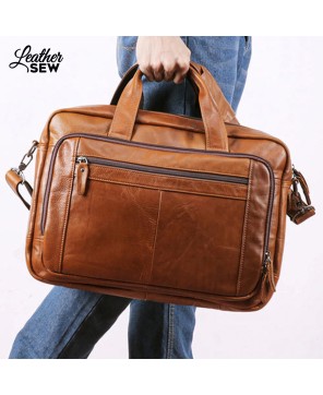 Premium Leather Briefcase