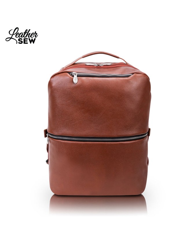 Versatile Leather Laptop Backpack